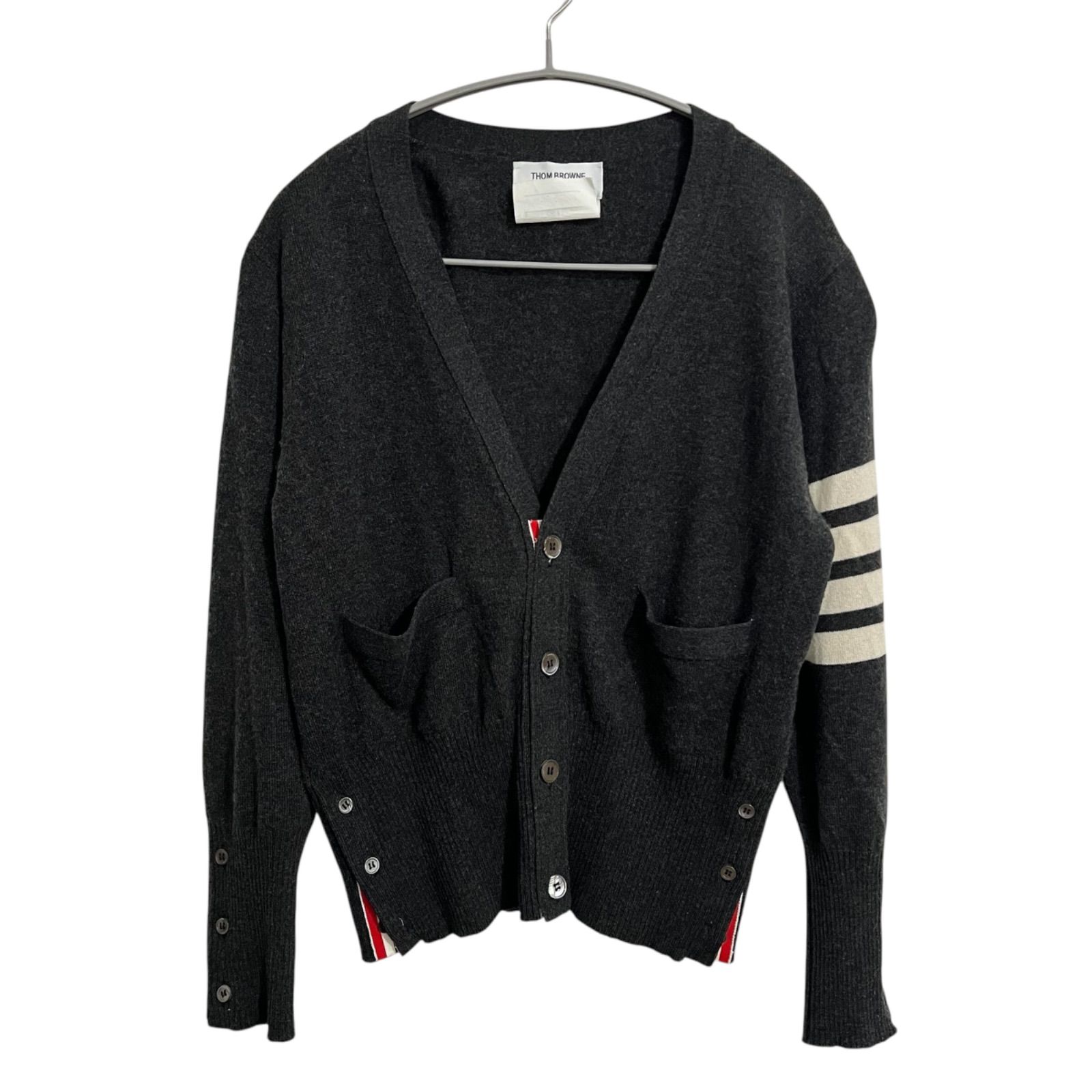 ニットカーディガン セーター トップス ダークグレー メンズ 3サイズ  