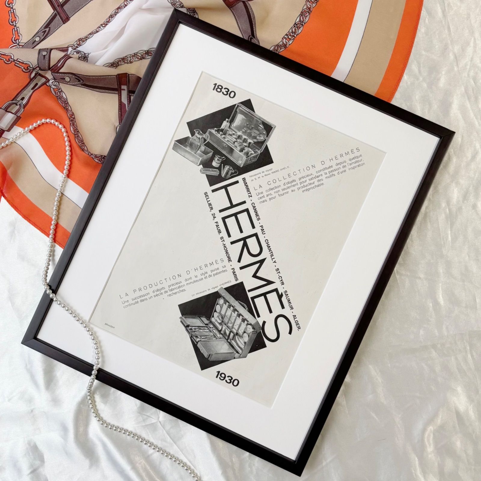 再入荷！1930 広告＞ HERMES エルメス ポスター ヴィンテージ