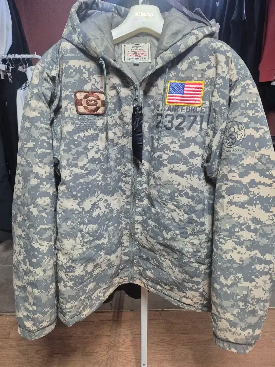 【雷市場（ポンジャン）商品韓国直送】 HOPE 米軍 航空フード付きジャンパー