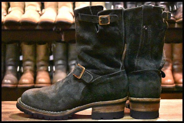 WESCO ウエスコ　エンジニアブーツ 9E 黒ラフアウト　ブラック スエード WESCO - 