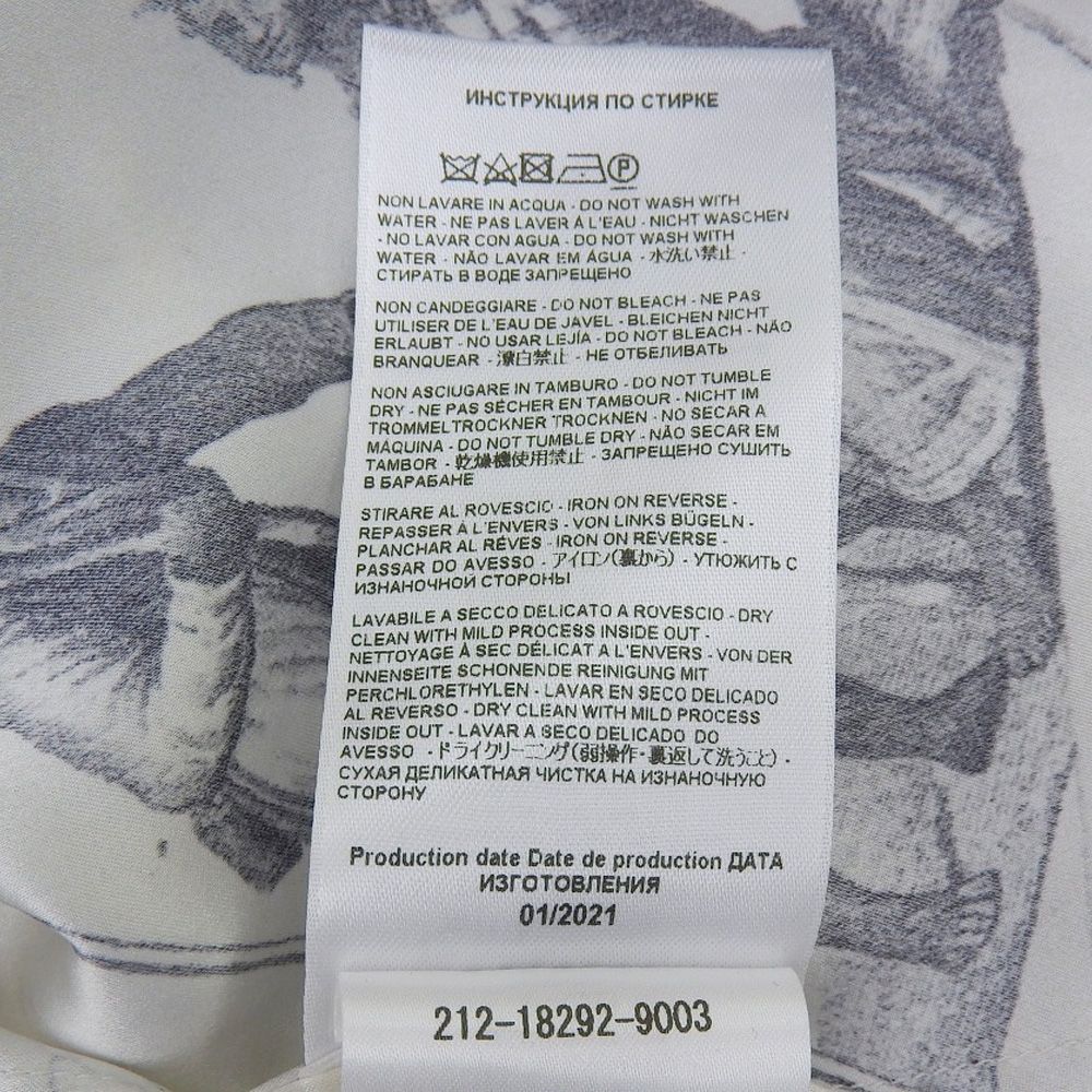 エトロ　シルク100% ワンピース　シャツ 良品 ETRO エトロ 絵画プリント シルク100% シャツワンピース 44