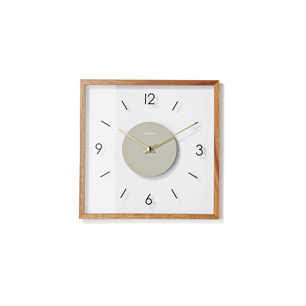 インターフォルム 掛け時計 CL-4424BN ラトゥリ ブラウン スイープムーブメント