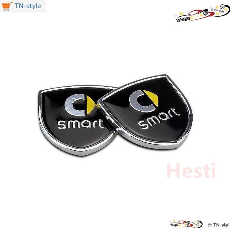 高品質 smart ベンツエンブレムバッジ ステッカー2個セットカーステッカー エンブレム プレート フェンダーバッジ シール装飾