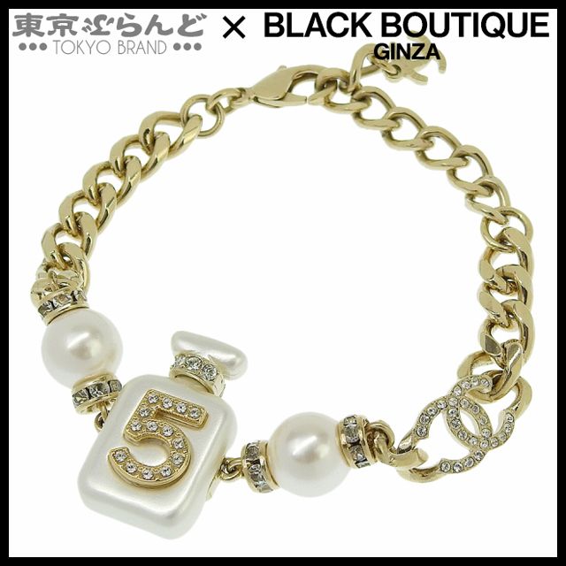 シャネル CHANEL No5 ココマーク ブレスレット A22S シャンパン
