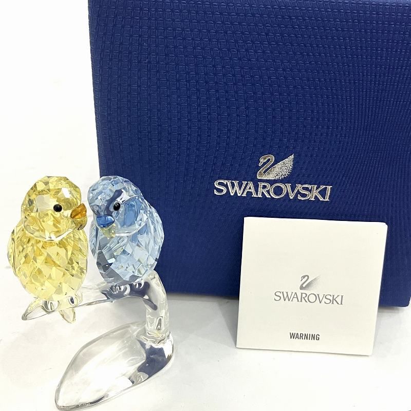 スワロフスキー SWAROVSKI 極美品 セキセイインコ 鳥 5004725