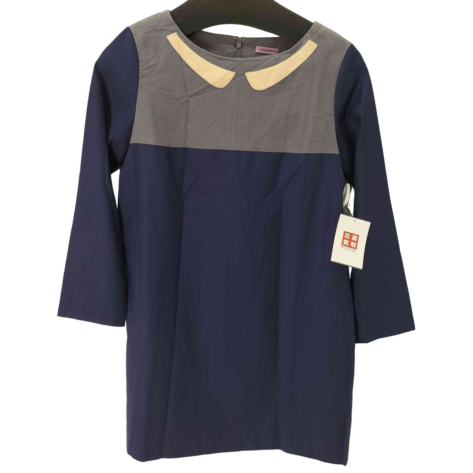 ≪希少≫SueUNDERCOVER スーアンダーカバー 切替ワンピース スーアンダーカバー Sue UNDERCOVER 素材切替チュニック