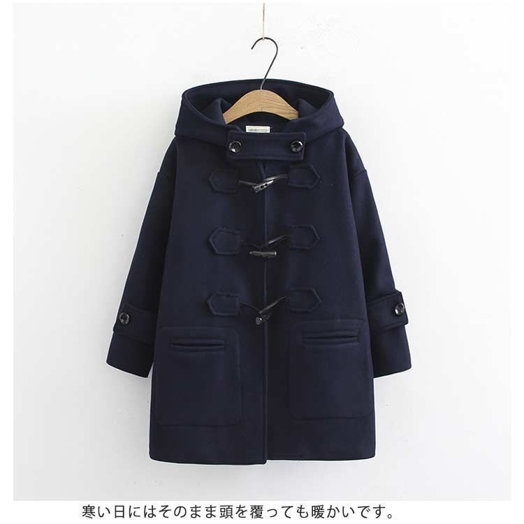 ★　フード付き落ち着いたネイビーカラーのLIZ LISAティアラのダッフルコート LIZ LISA on X: 