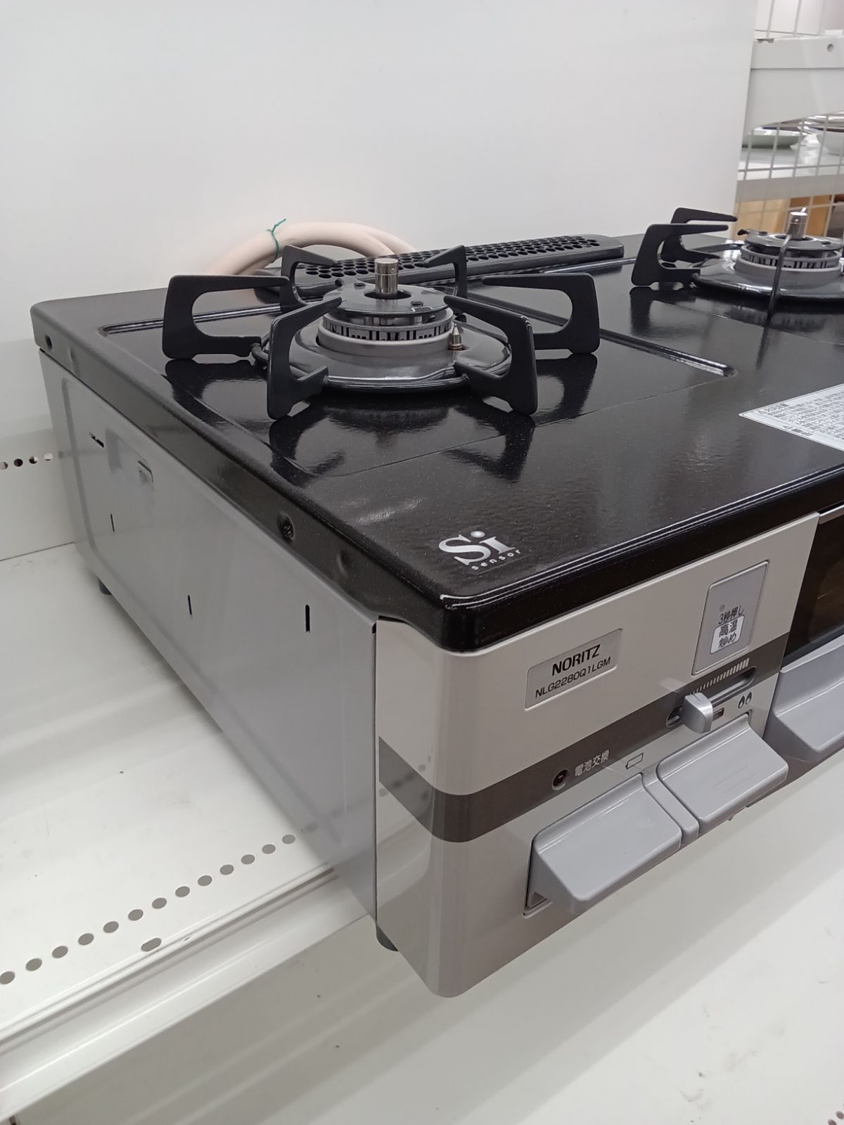 ノーリツ製都市ガス　ガスコンロガステーブル Amazon.co.jp: ノーリツ テーブルコンロ 都市ガス用 NLC2296QBAL