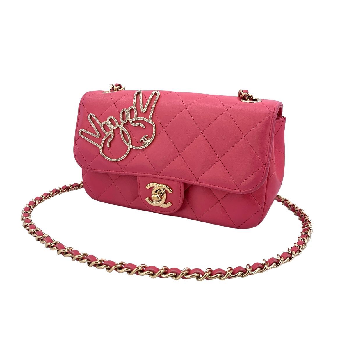 中古】 CHANEL シャネル マトラッセ チェーン ハンドバッグ ショルダー  