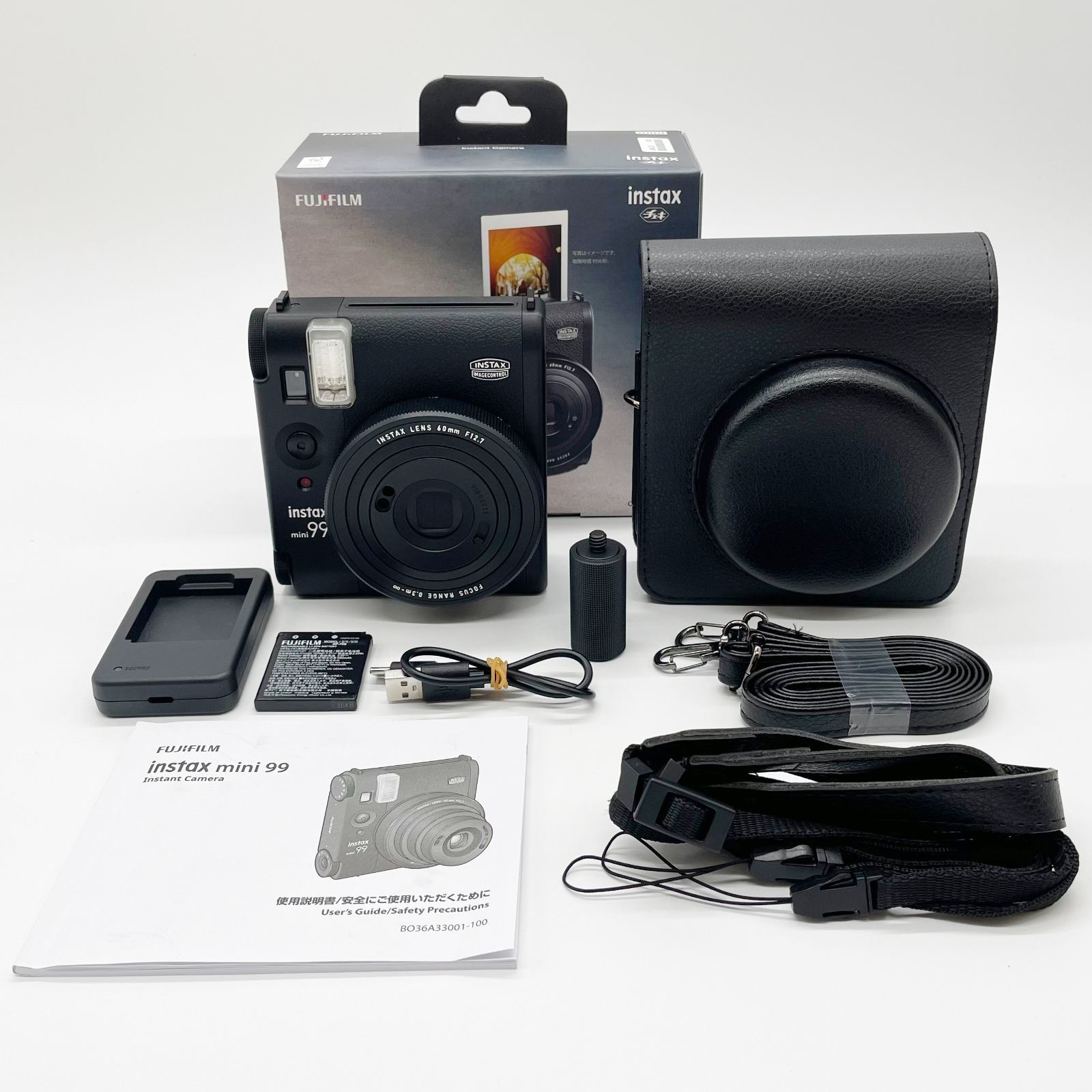 元 きのほぼ新 FUJIFILM フジフイルム インスタントカメラ instax mini 99 チェキ ブラック