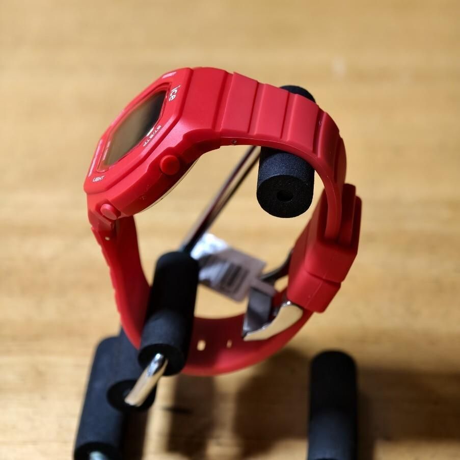 【未使用 極美品】Ice-Watch 赤フェイスクリアバンド ICE WATCH アイスウォッチ ICE-WATCH 腕時計 ボーイズ ガールズ