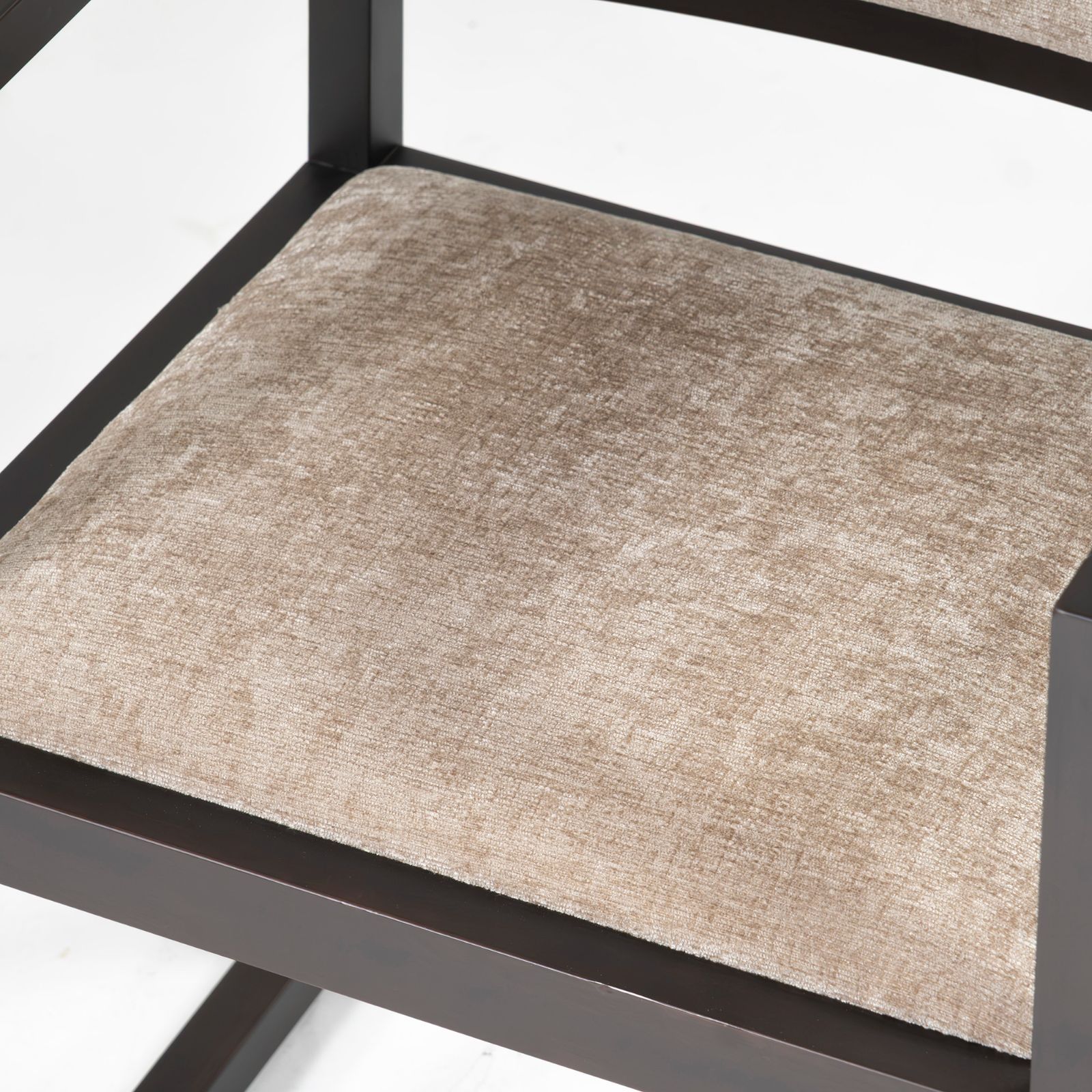 新古品】AD CORE モダンアームチェア ブラウン 布張り MD-103A 新古品