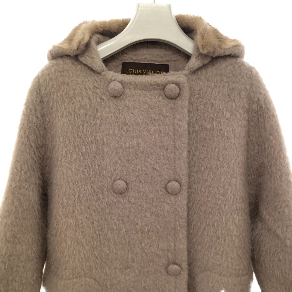 LOUIS VUITTON (ルイヴィトン) 08AW シルク ウール フード付き コート