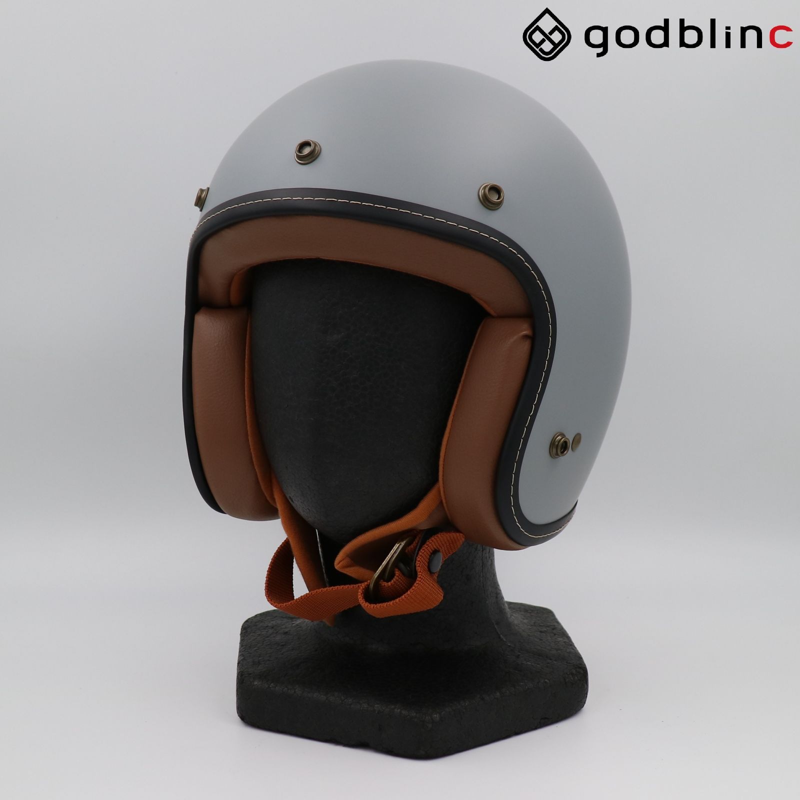 ZEALOT　フライボーイジェット2　CARBON HYBRID GRAY MATT/BROWN　Mサイズ　FJ0023　ジェットヘルメット