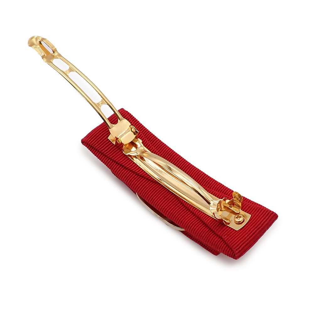 FERRAGAMO フェラガモ バレッタ ゴールド金具 ピンク 赤 レッド