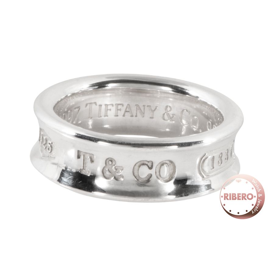 『1年保証』 TIFFANY&Co. ティファニー 14号 ミディアム リング・指輪 1837 シルバー