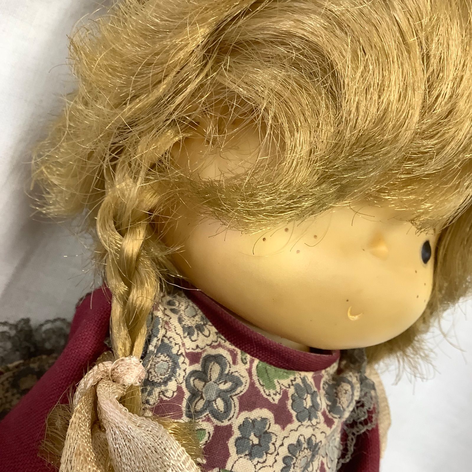 昭和レトロ レア セキグチ お人形 三つ編み 女の子 C674 - メルカリ