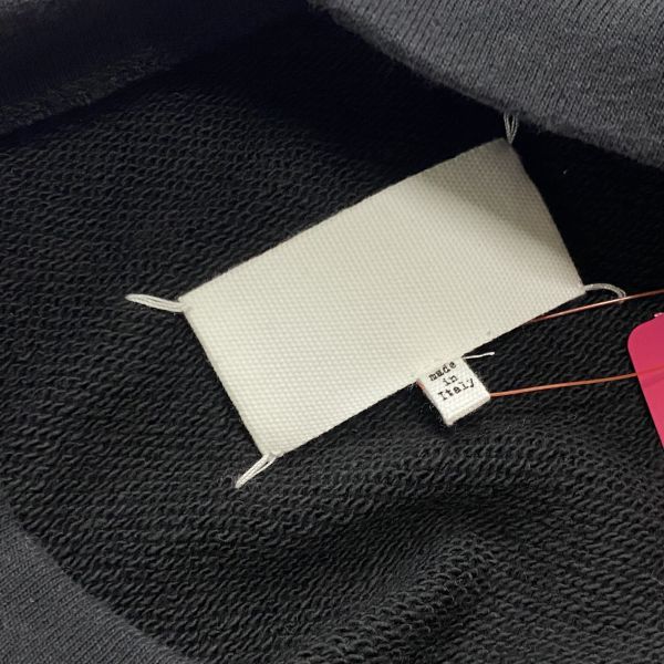 メゾンマルジェラ Maison Margiela パンチホール スウェットシャツ 20 AW トレーナー クルーネック 黒 綿 M 9号 レディース S 5 W 099 トレーナー スウェット トップス