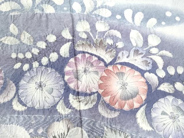 平和屋着物○訪問着 辻が花 手描き 絞り 暈し染め 正絹 逸品