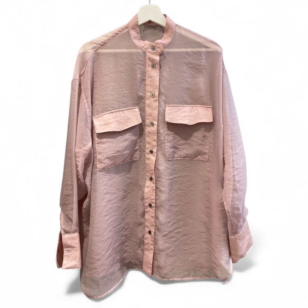 Spick＆spanシアーオーバーシャツ Spick & Span（スピックアンドスパン）の「スタンドカラーシアー