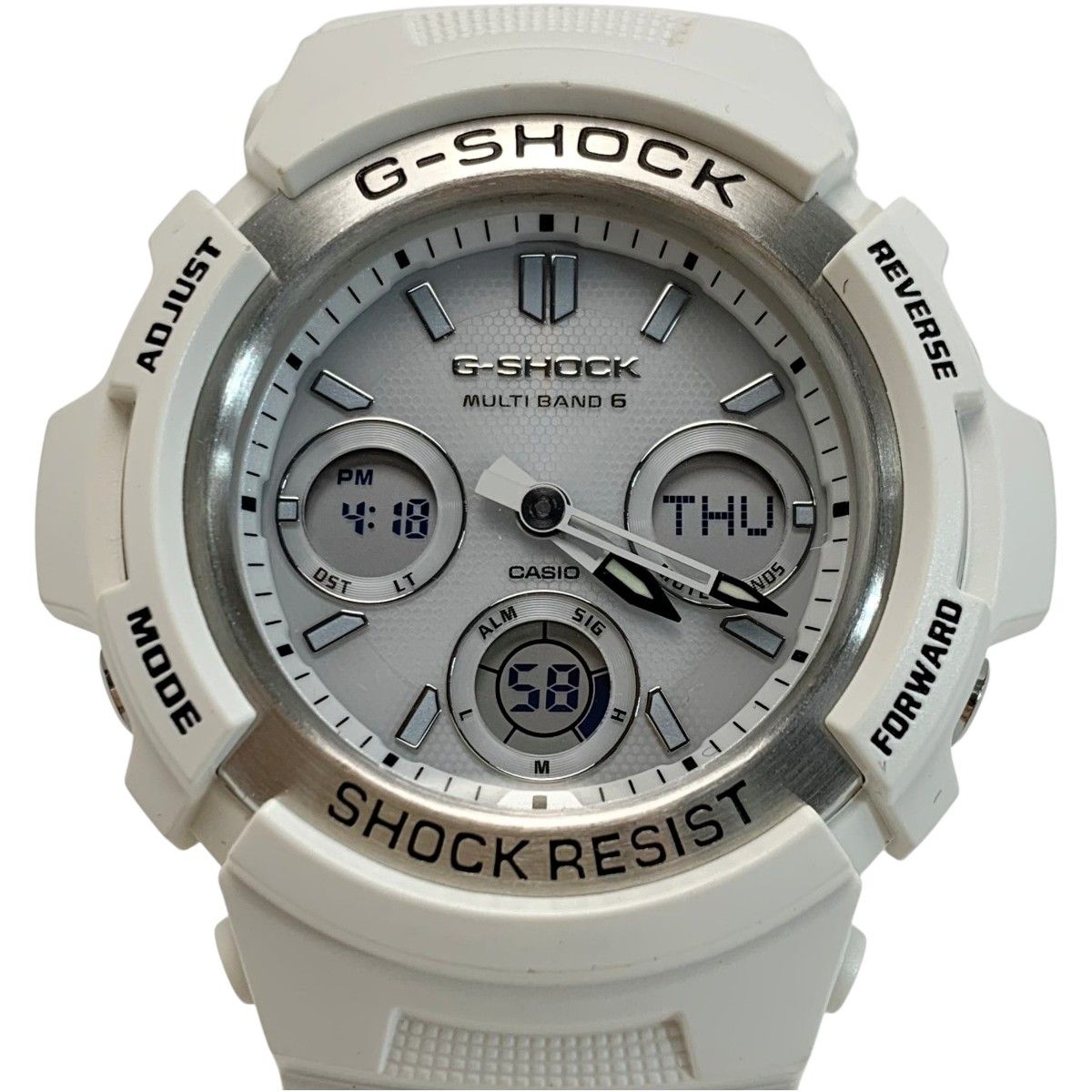 CASIO カシオ G-SHOCK AWG-M100SMW-7AJF ホワイト 電波ソーラー メンズ 