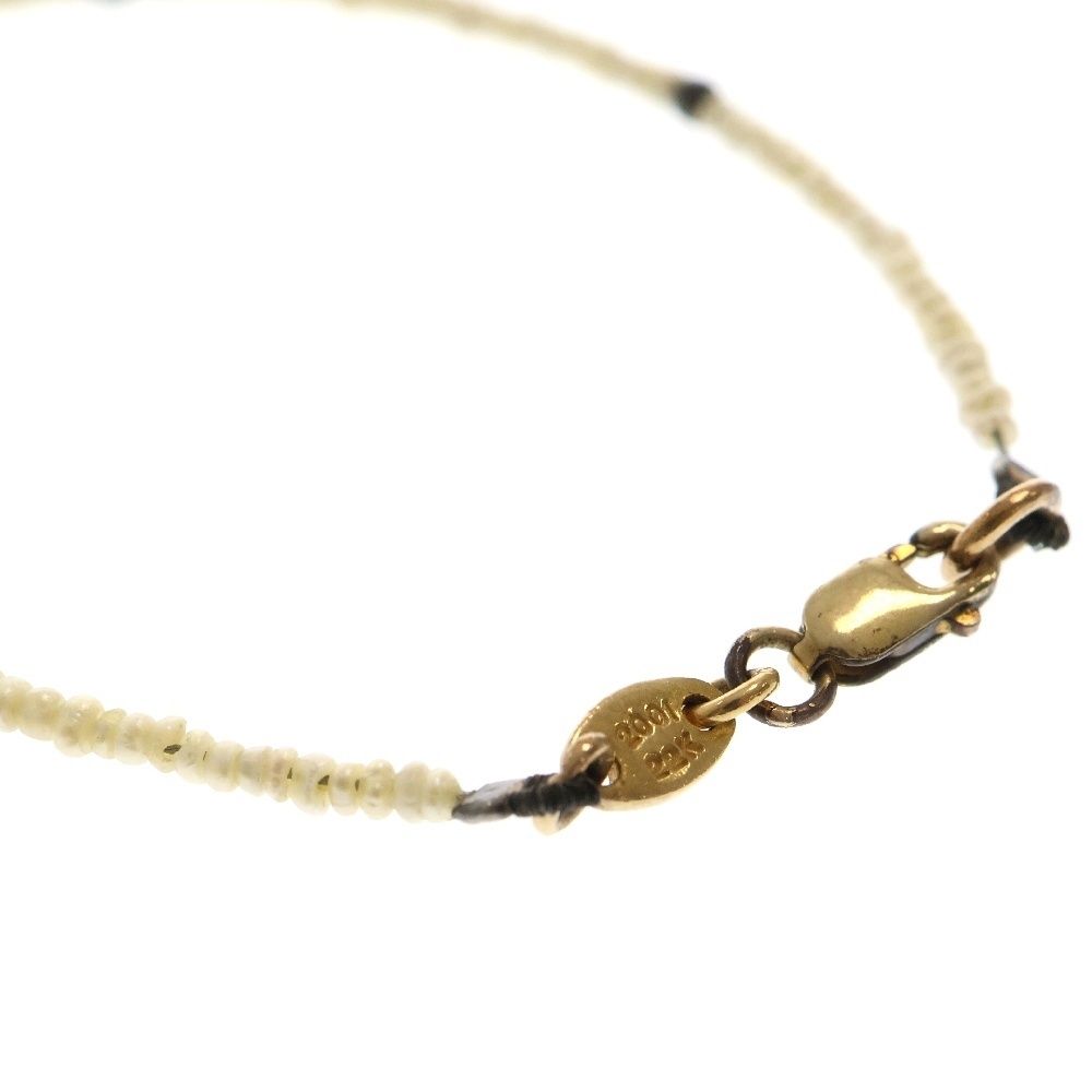 楽天市場】クロムハーツ Chrome Hearts 22K BR ANKLT BEAD PRL