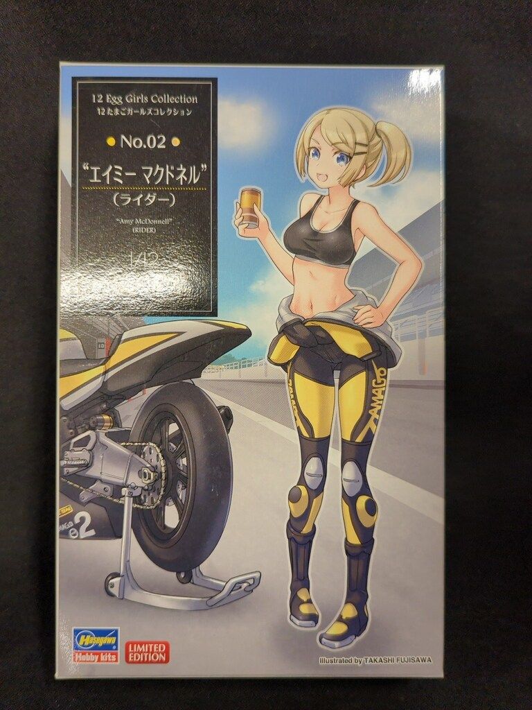 ハセガワ 1/12 たまごガールズコレクション No.02 エイミー・マクドネル (ライダー) 未塗装レジンキット SP408 12たまごガールズ コレクション No.02 “エイミー マクドネル