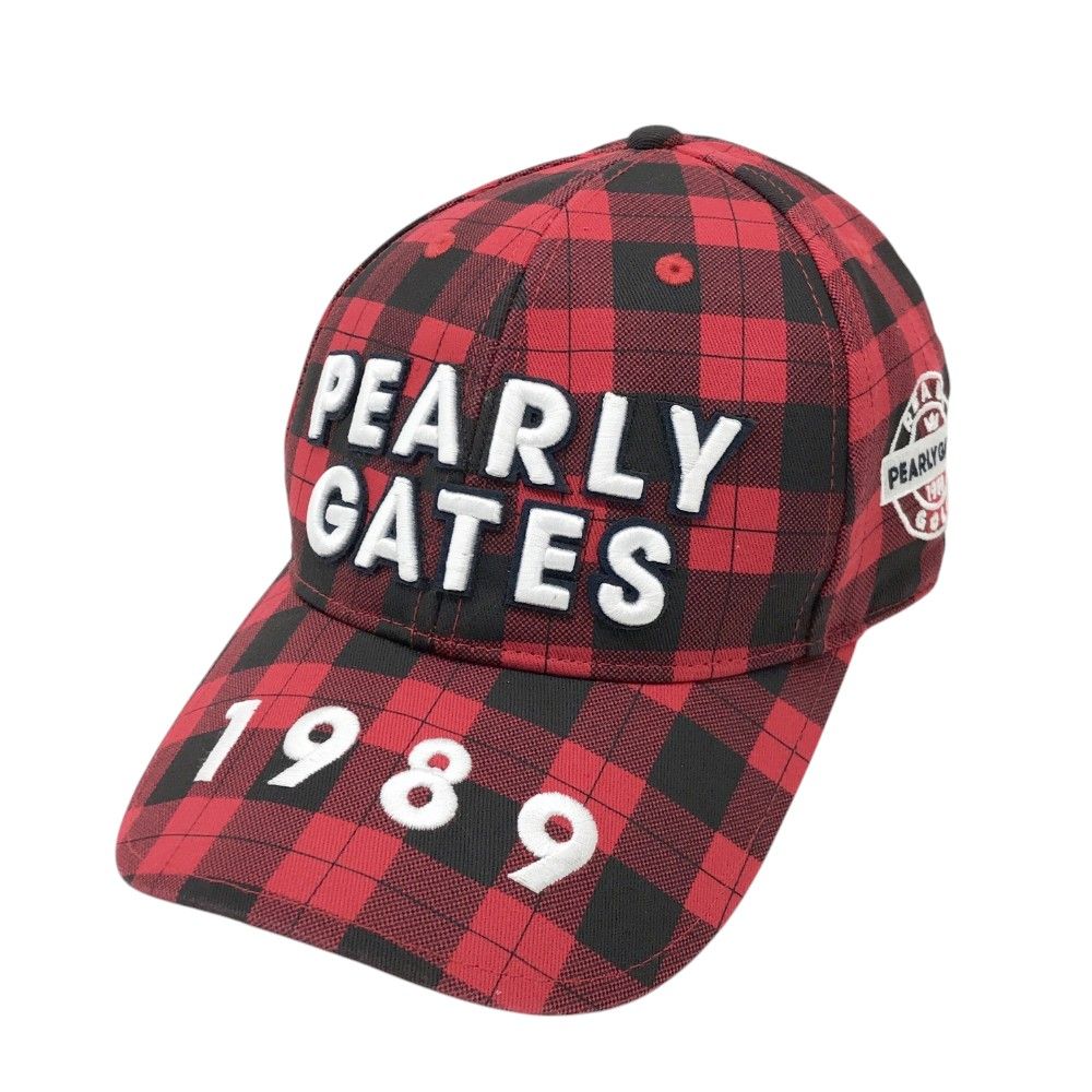PEARLY GATES パーリーゲイツ  キャップ チェック柄 レッド系 FR [240101395280] ゴルフウェア ストスト