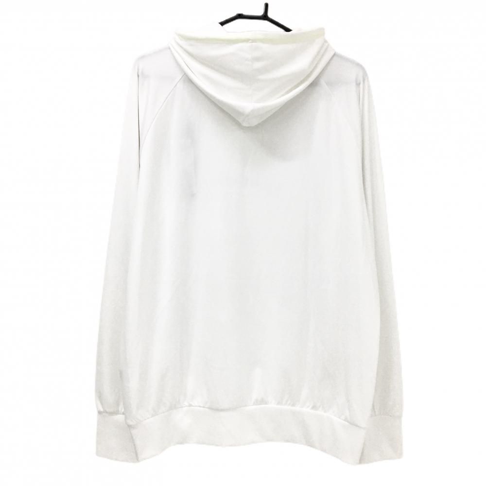 ラウドマウス パーカー 白 ロゴ刺しゅう 薄手 トレーナー メンズ XL ゴルフウェア LOUDMOUTH