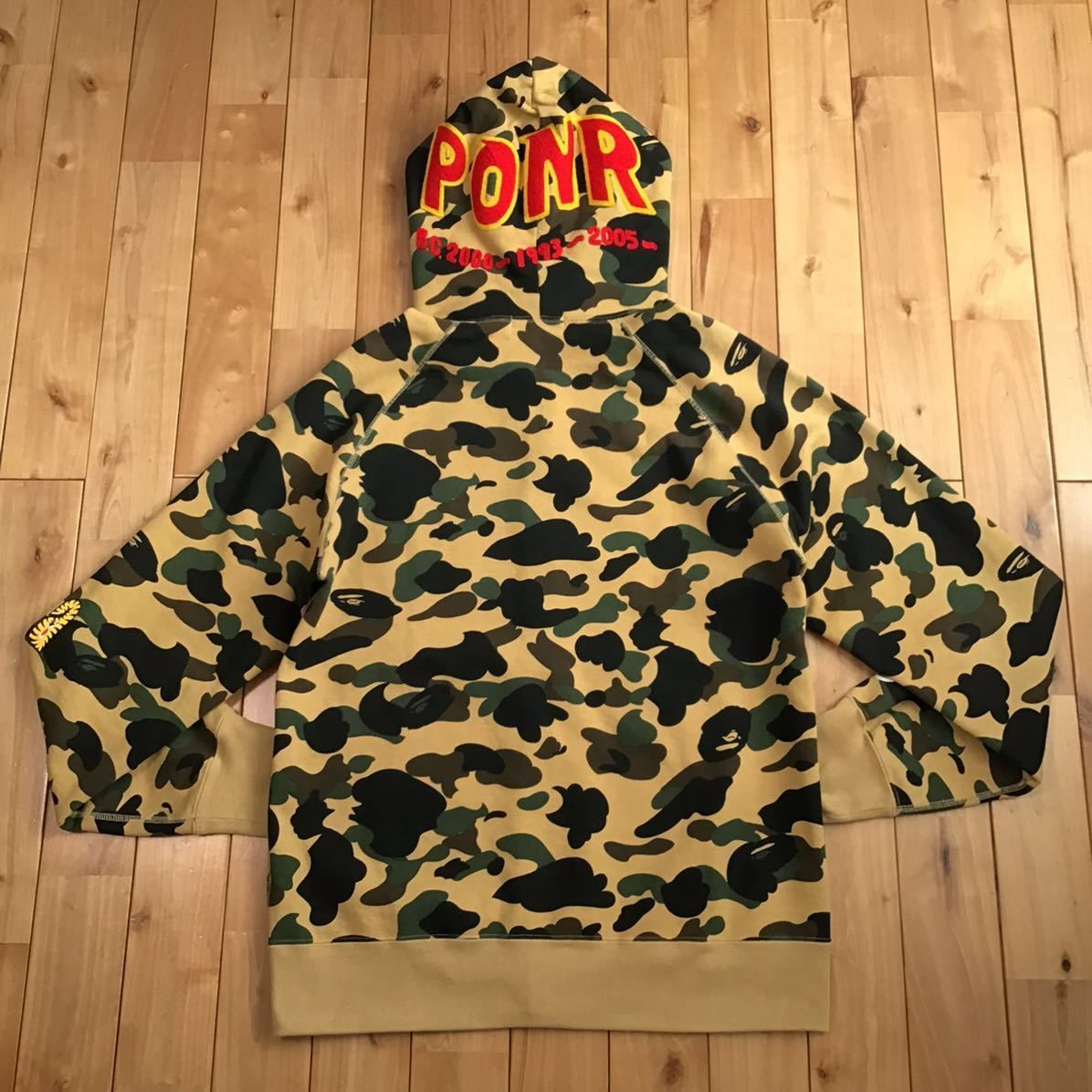 A BATHING APE 1st Camo Yellow シャークパーカー ☆XL☆ 1st camo yellow シャーク パーカー shark full zip hoodie a