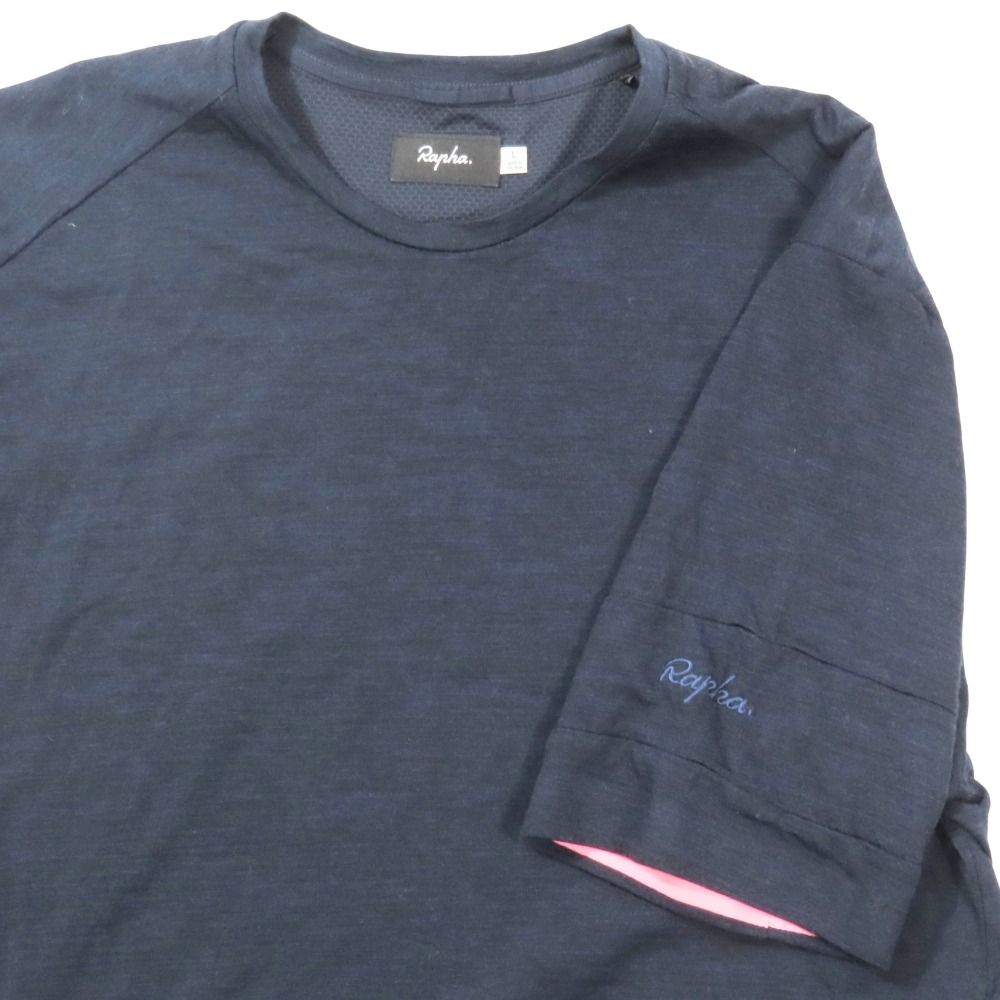 美品 Rapha ラファ 半袖 Tシャツ ロゴ 刺繍 ストレッチ素材 カットソー