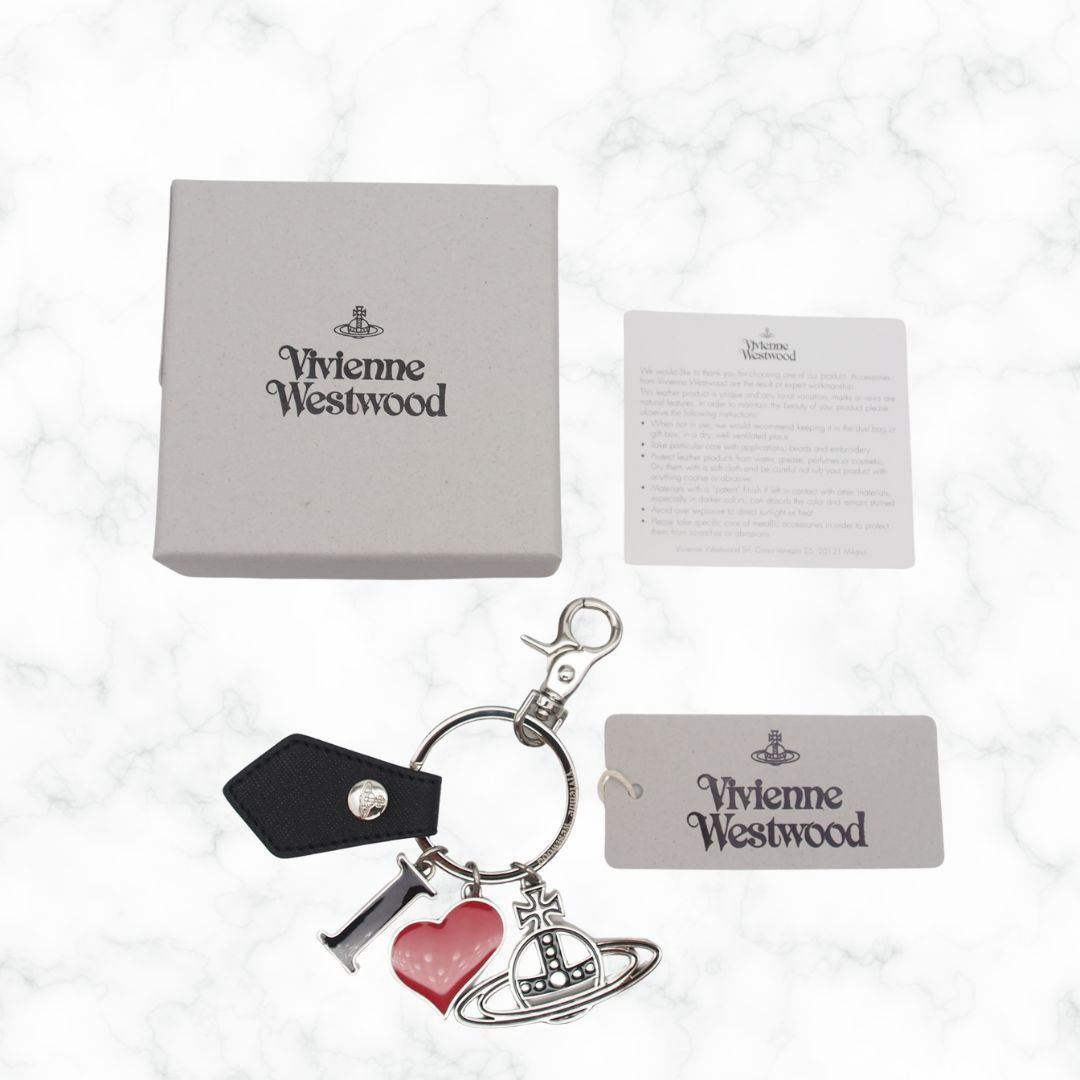 新品 VIVIENNE WESTWOOD SAFFIANO BIOGREEN I LOVE ORB