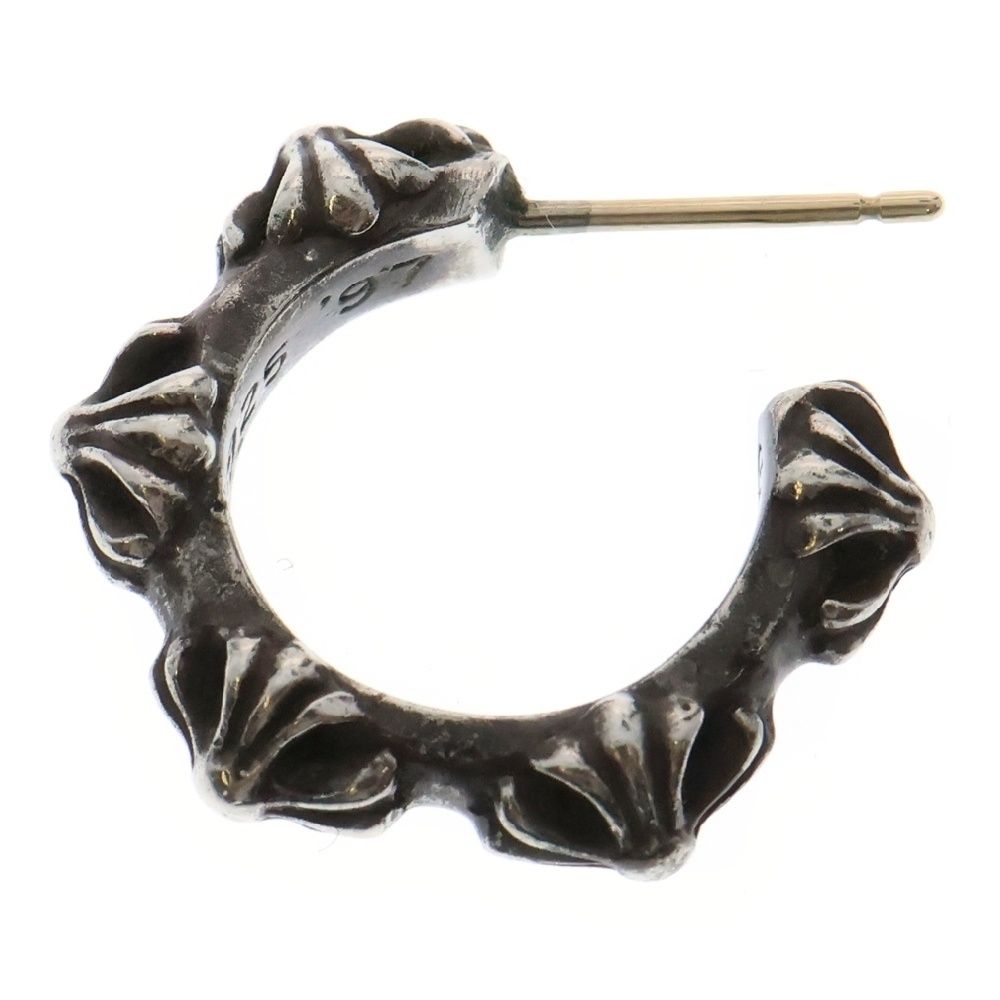 CHROME HEARTS クロムハーツ HOOP CROSS クロスバンド フープピアス シルバー BCA100 キャッチ無し