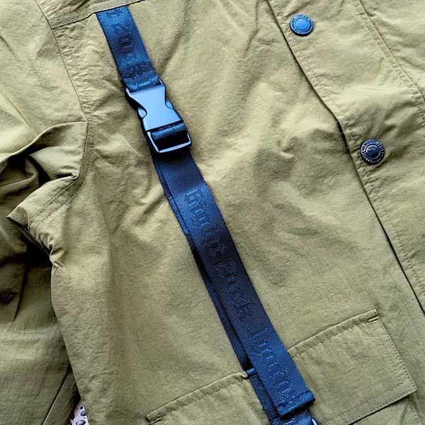 LEFLAHLEFLAH taslan adjustable belt jacket