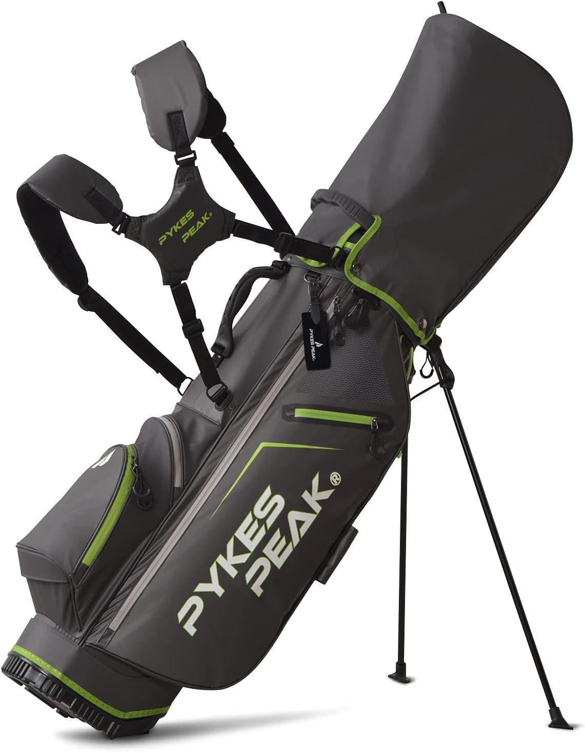 【公式】 PYKES PEAK「パイクスピーク」キャディーバッグ スタンド【軽量 2.4kg/ 5分割口枠/ 9.0 型/ 47インチ対応】ゴルフバッグ メンズ レディース 【COOL SERIES】
