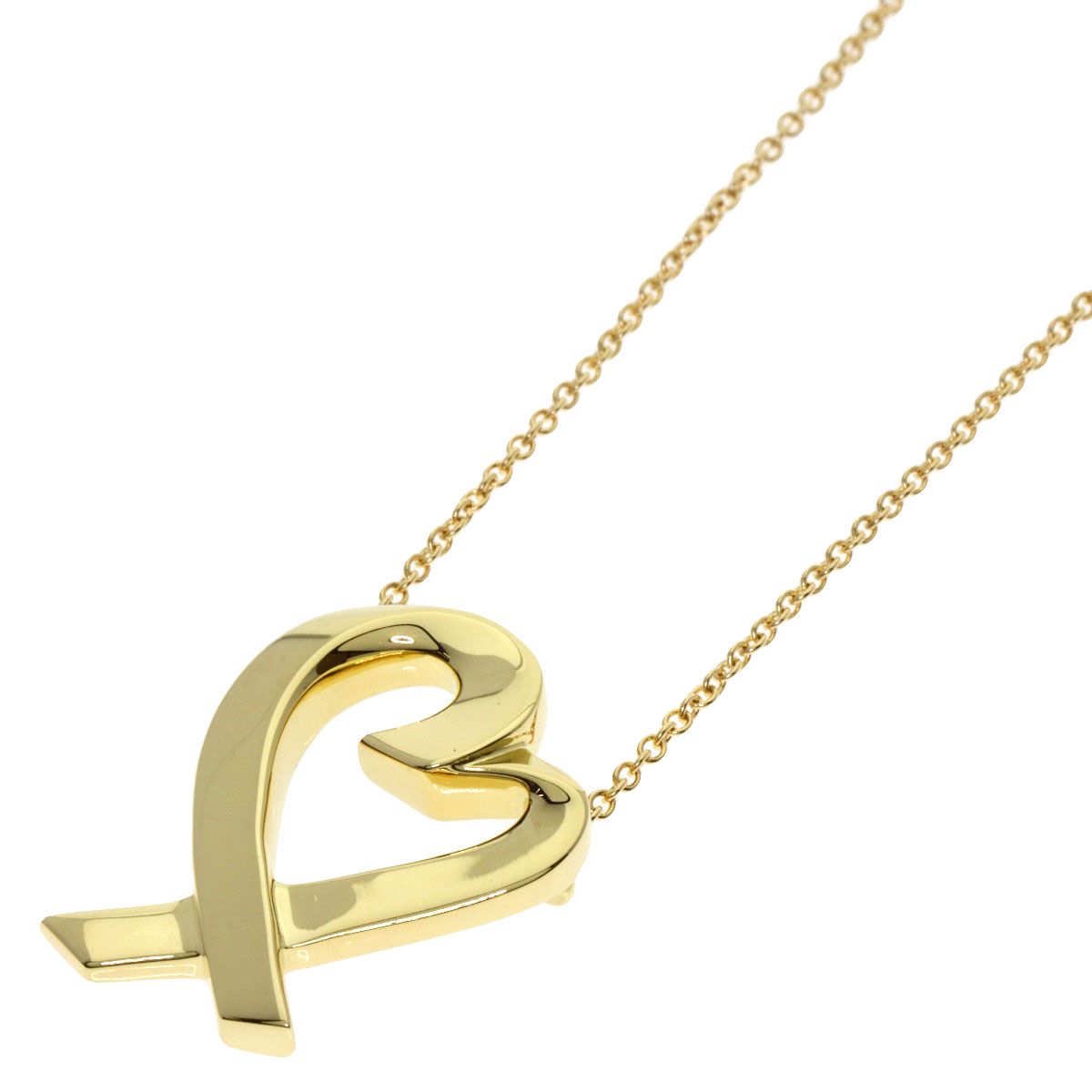 TIFFANY&Co. ティファニー ラビングハート ネックレス K18YG