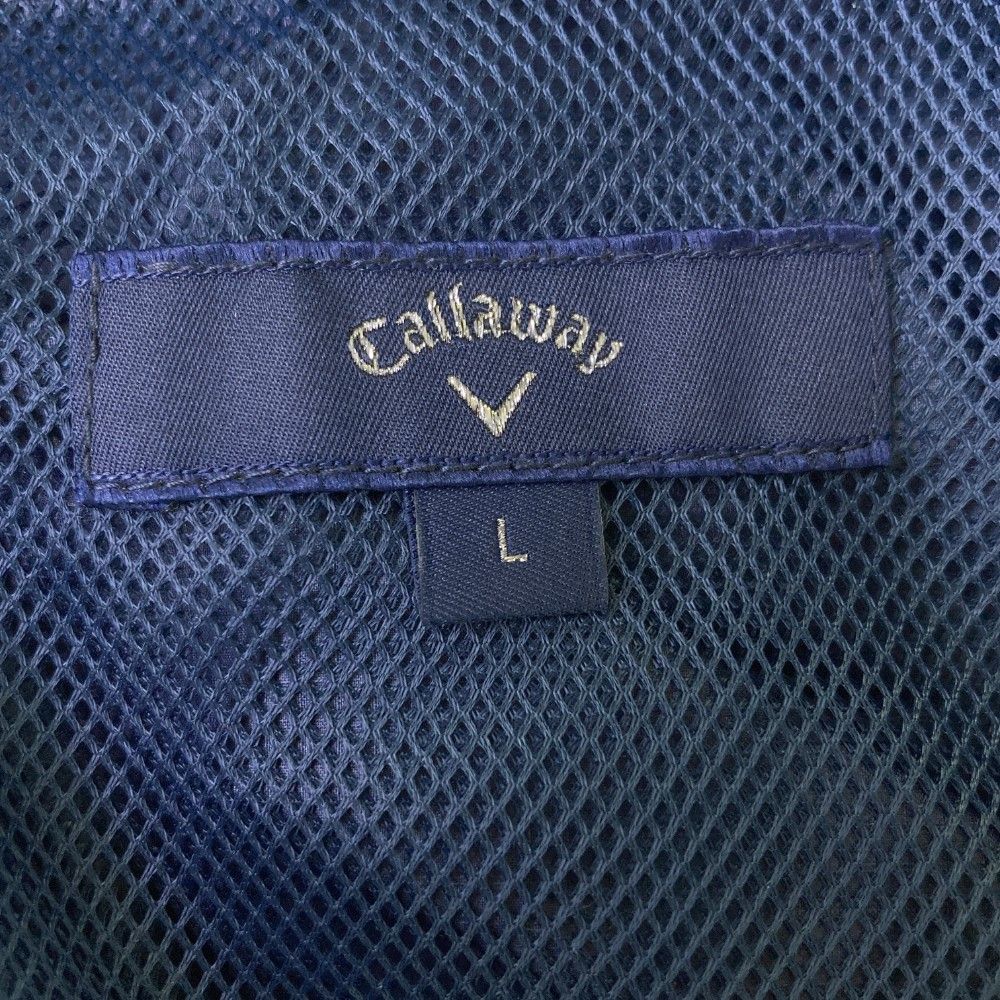 サイズ：L CALLAWAY キャロウェイ  裏メッシュ ジップジャケット  ネイビー系 [240101463790] ゴルフウェア メンズ ストスト サイズ：L CALLAWAY キャロウェイ 裏メッシュ ジップジャケット