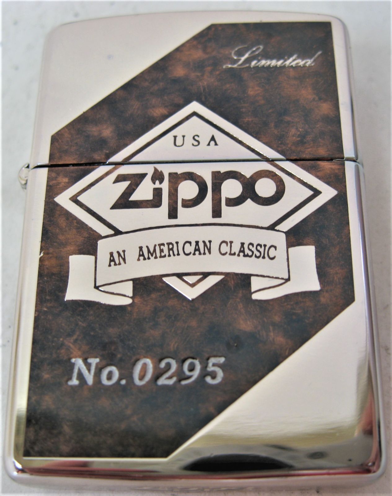 極美品 希少 激レア 限定0295ヴィンテージ1994年Zippo 両面デザイン 