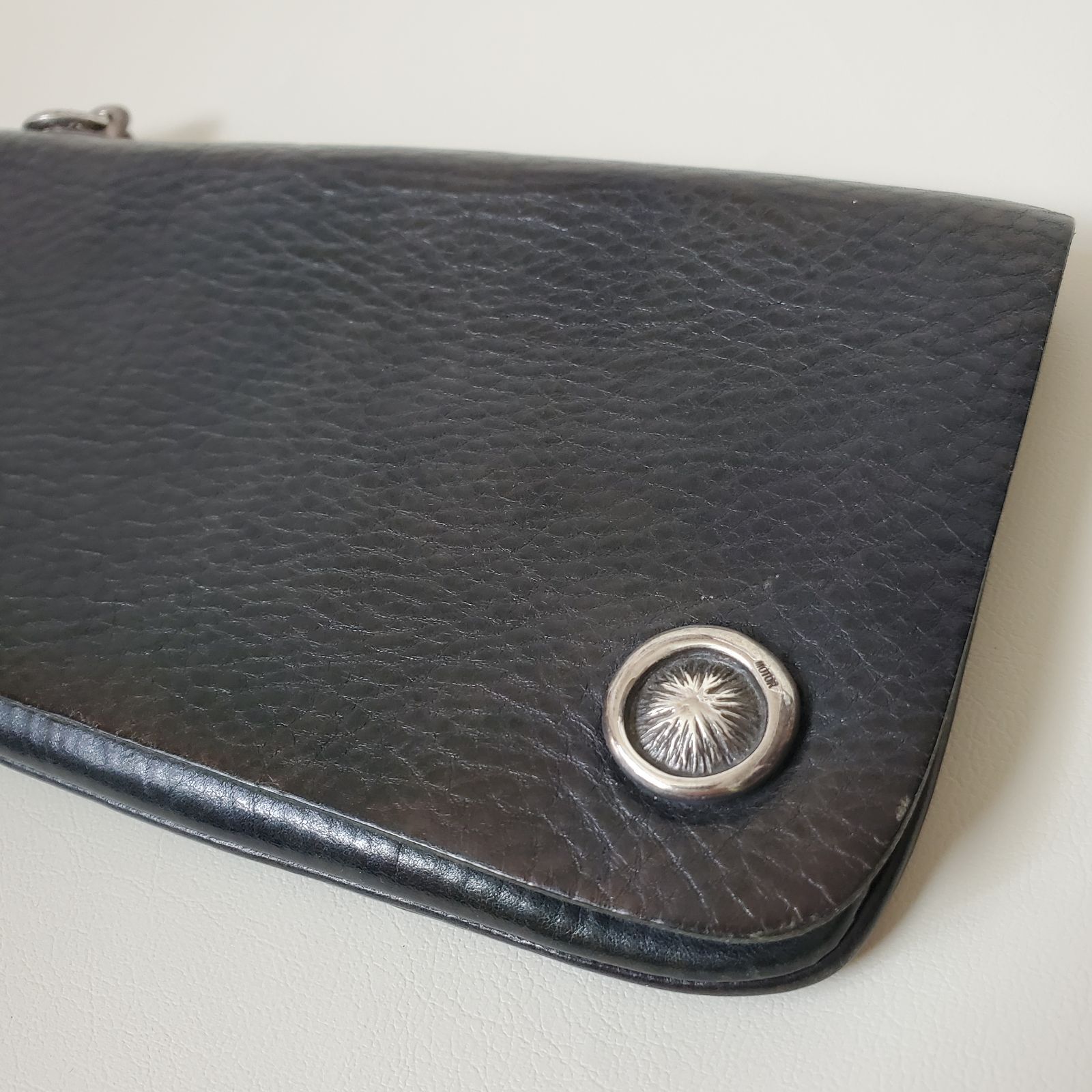 MOTOR 長財布　トラッカーウォレットブラック　本池秀夫監修 motoレザー MOTOR 長財布 トラッカーウォレットブラック 本池秀夫監修 moto