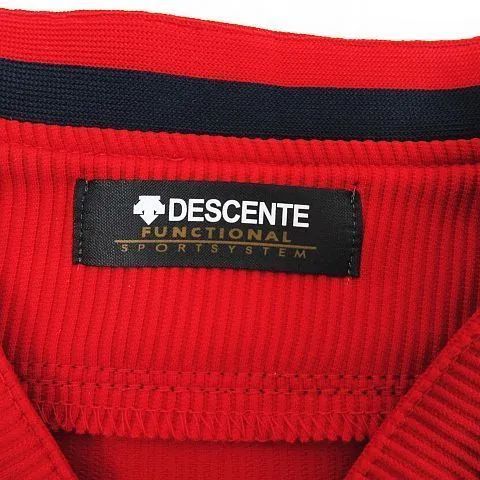 送料無料 DESCENTE functional 広島 カープ 野村 ゲームシャツ 半袖 19 ポリエステル レッド Lサイズ z1