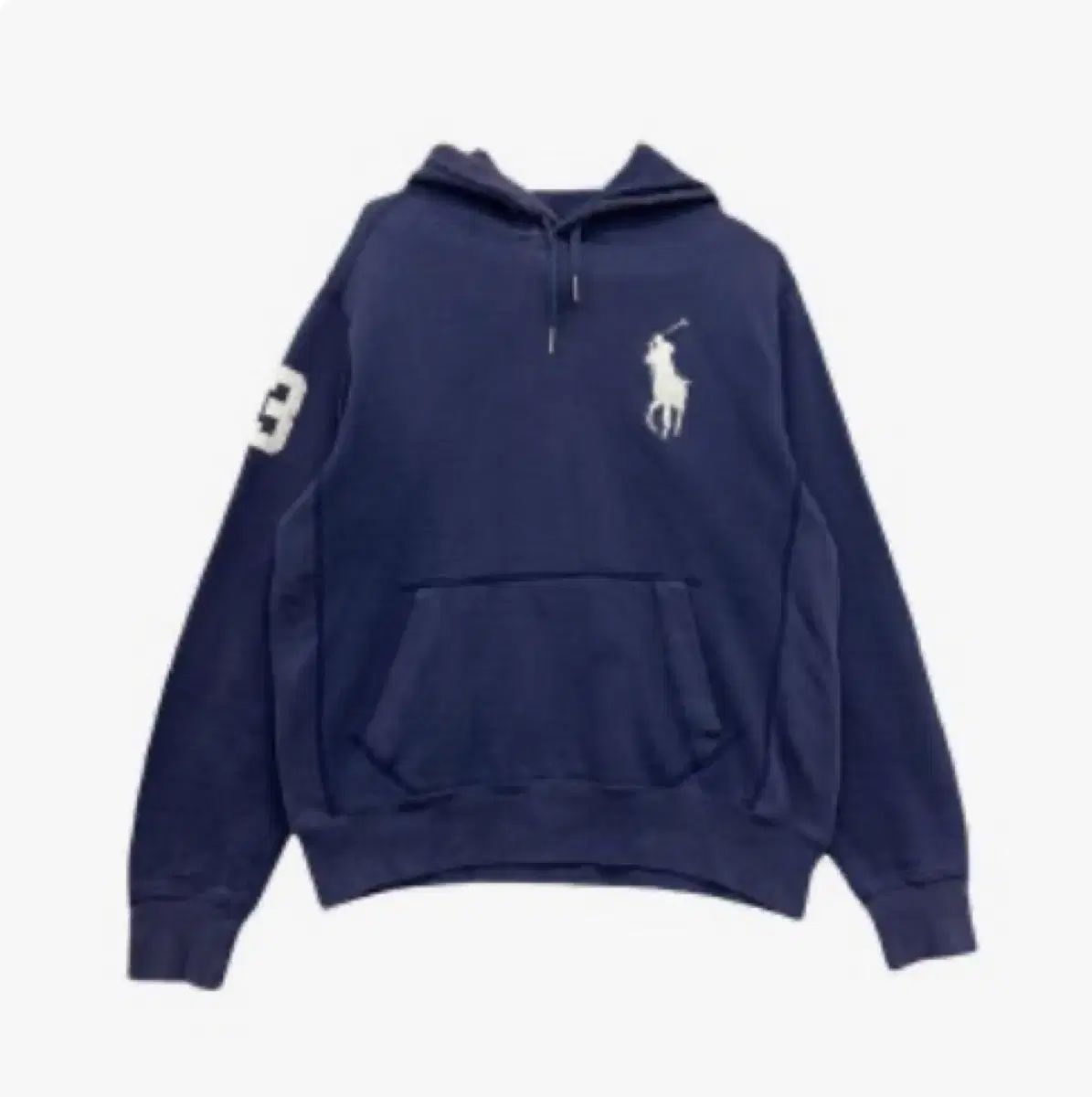なアイテム ポロ ビックポニー フード付きTシャツ ネイビー