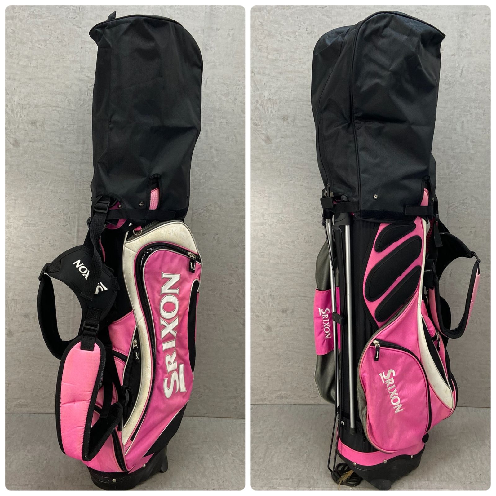 Srixon - SRIXON　スリクソン　adidas　アディダス　レディースゴルフ9本セット　カーボン　L　右利き用　キャディバッグ　初心者おすすめ　入門用 SRIXON スリクソン adidas アディダス レディースゴルフ9本