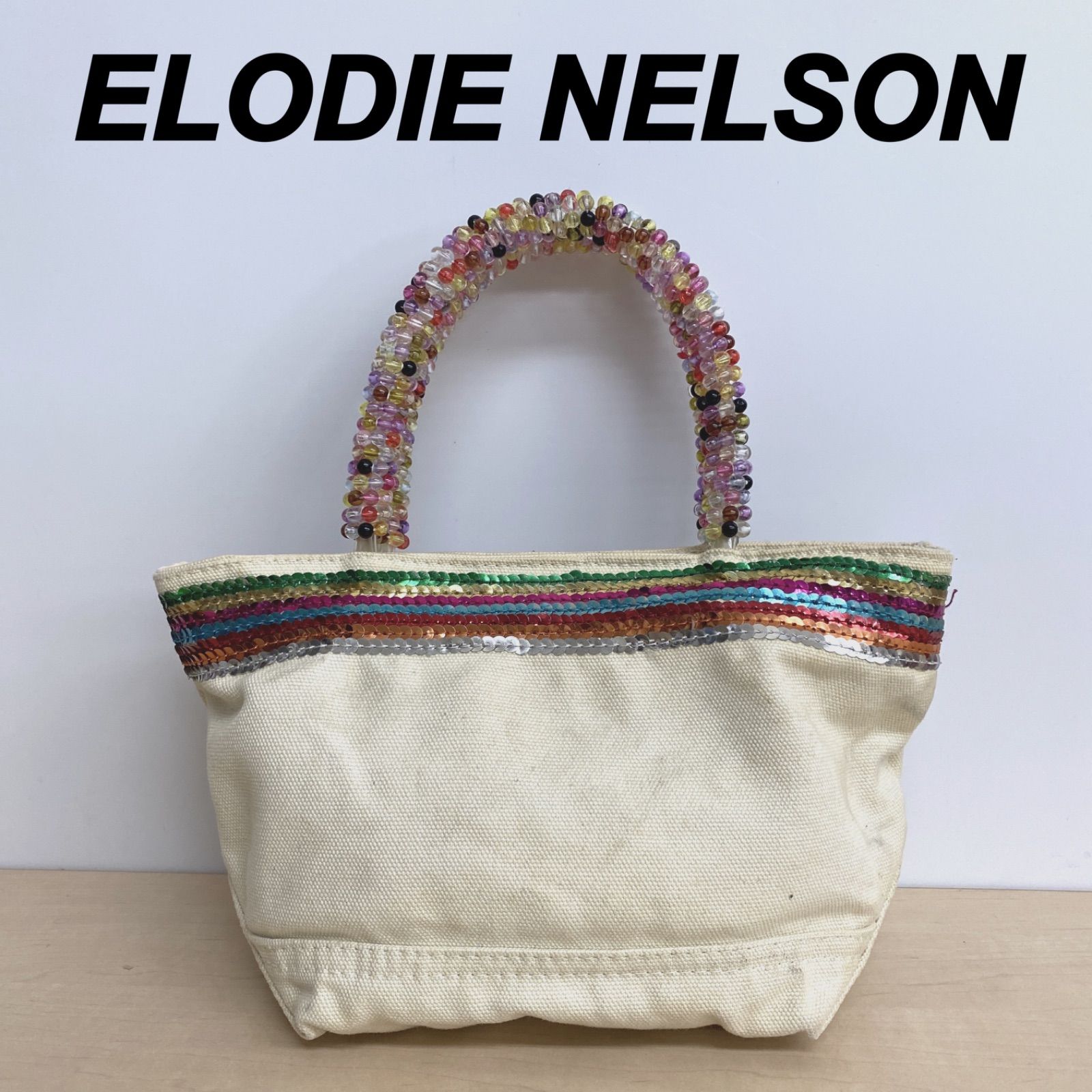 ELODIE NELSON ビーズバッグ ハンドバッグ B202 - メルカリ