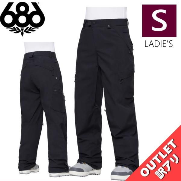 アウトレット 24-25 686 GEODE THERMAGRAPH PNT BLACK Sサイズ レディース スノーボード スキー スノボウェア パンツ PANT