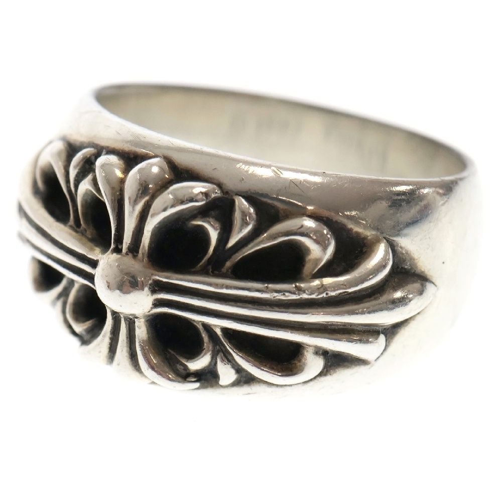CHROME HEARTS (クロムハーツ) FLRL CRS フローラル クロス リング シルバー 20号
