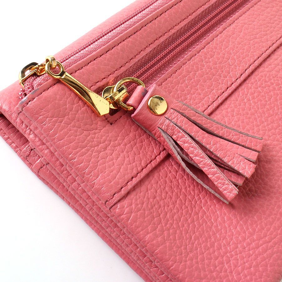 MWH25009 美品 傳濱野 スマホ財布 長財布 ピンク Ryufka Felice