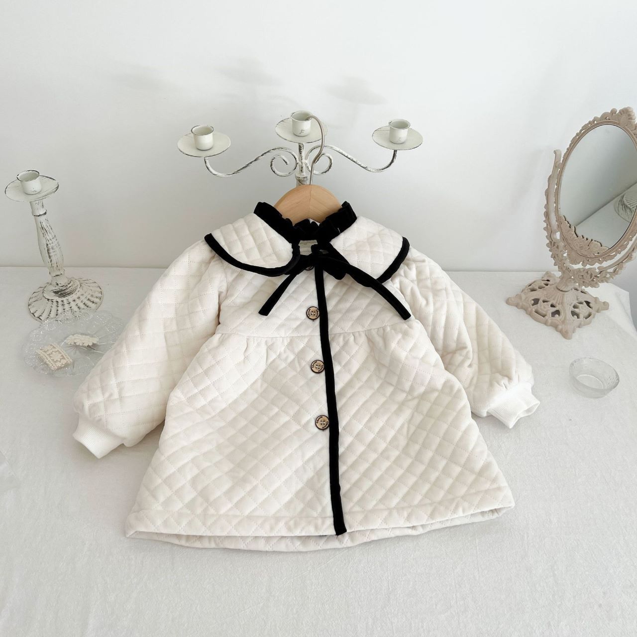 キッズ アウター ジャケット 子供服 ベビー 耳付き 秋冬 0 1 2 3 裏起毛 長袖 女児 かわいい 羽毛