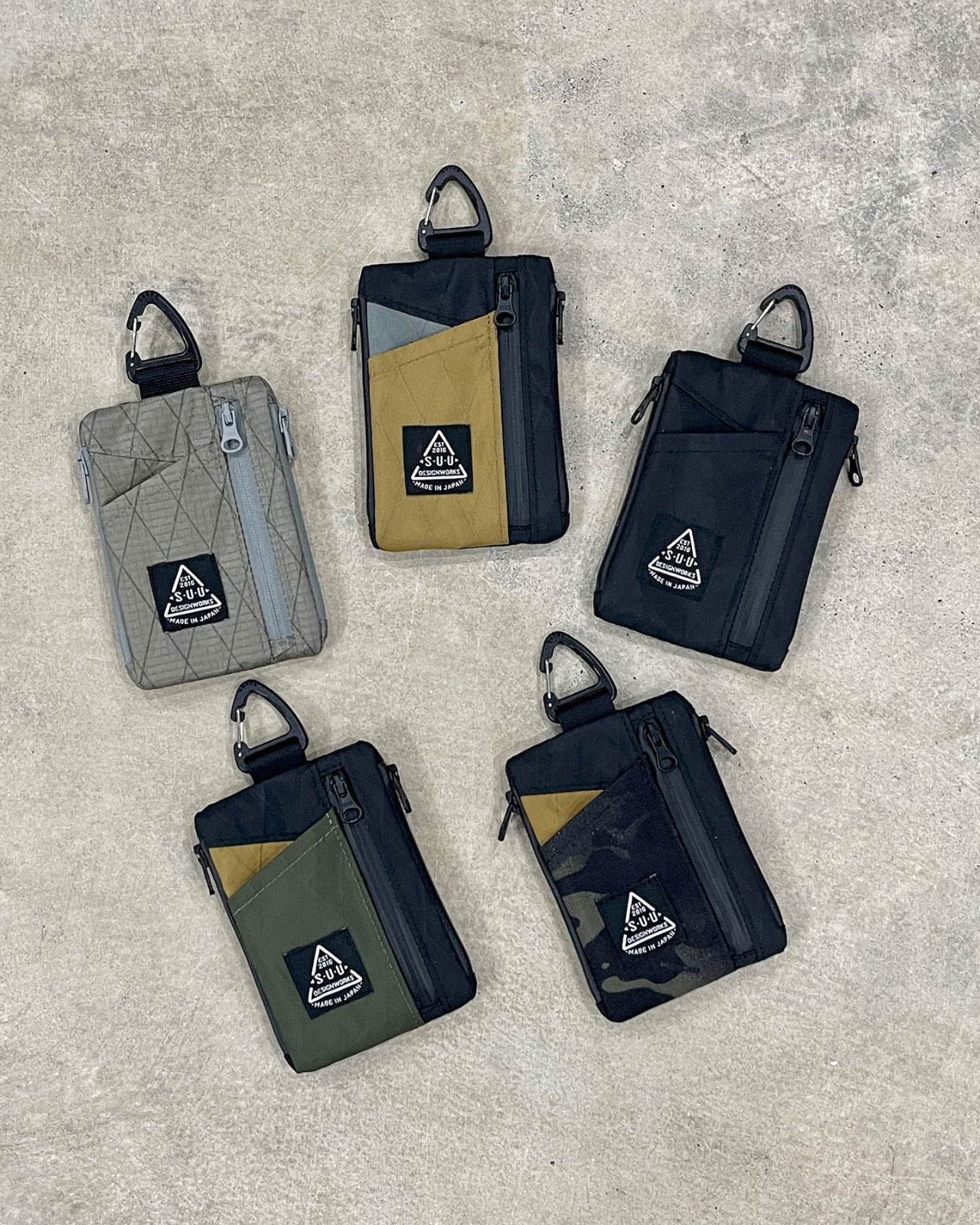 送料関税込【MCM】ポーチ「ワンサイズダイヤモンド」 SUU DESIGN WORKS / Multi Pouch (BRINDLE) 】 スーデザイン