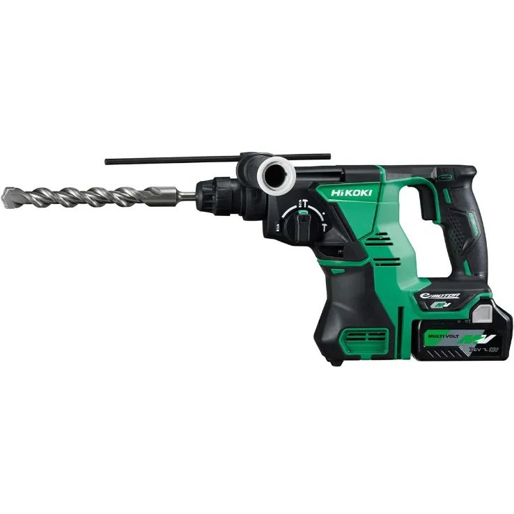 HiKOKI ハイコーキ コードレスロータリハンマドリル 36V マルチボルト 充電式 リチウムイオン電池 2個 充電器 予備電池付 蓄電池保証書 純正ケース付 DH36DPA 2XP