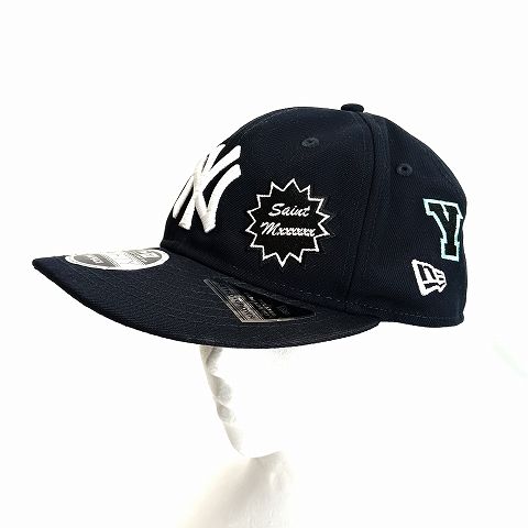 ニューエラ ERA x SAINT Mxxxxxx 9 FIFTY SNAPBACK ヤンキース キャップ 黒 ブラック 帽子 AA